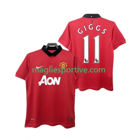 Completo Calcio Manchester United GIGGS 11 2013 2014 Retro Divisa Prima